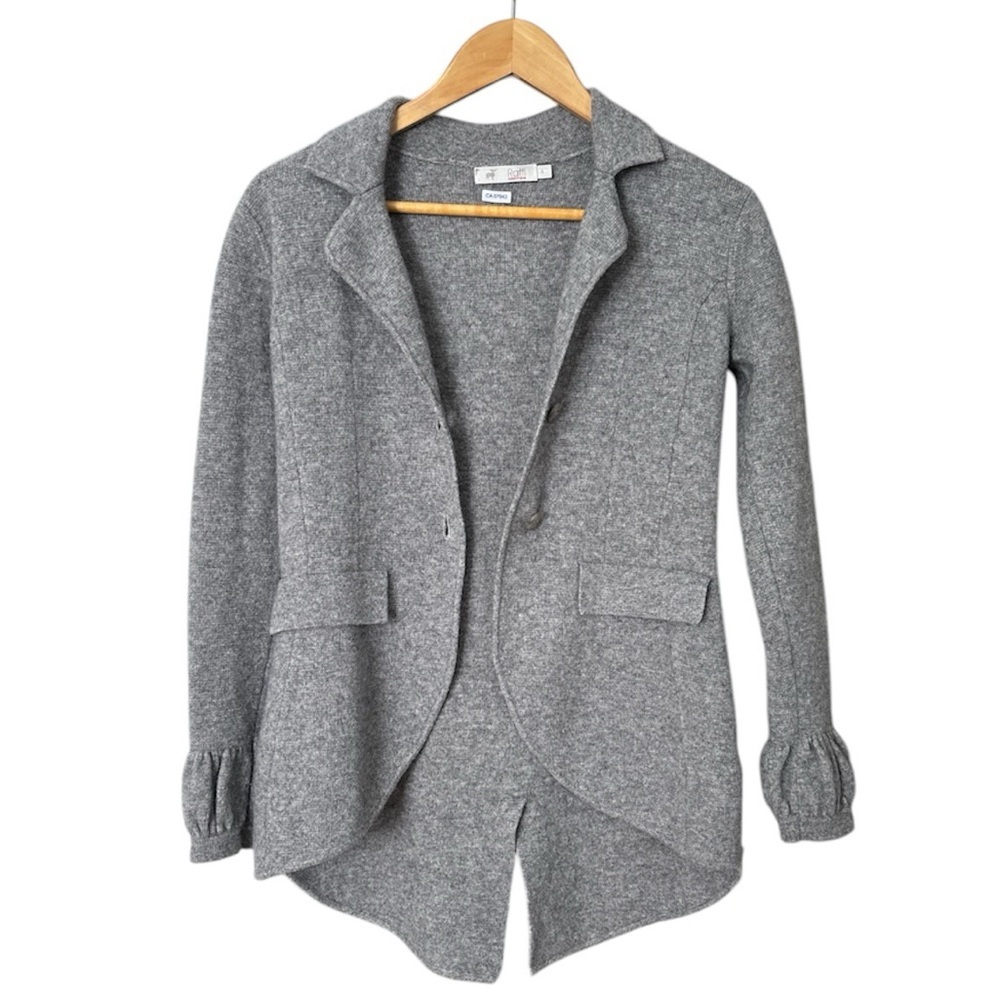Raffi, 100% Cashmere Equestrian Style Cardigan/Buttoned Knit Blazer/Sweater, S